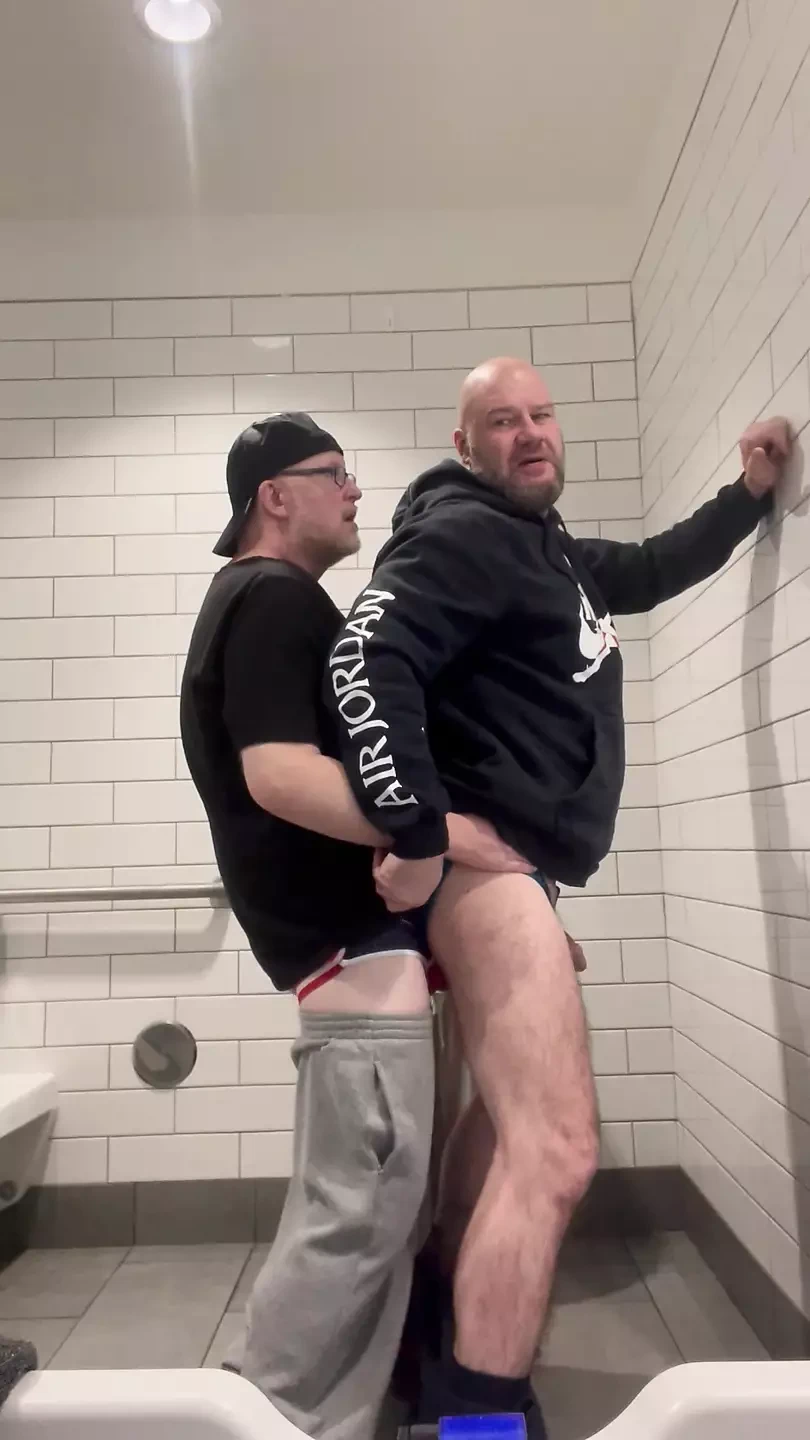 Bareback Bathroom while shopping