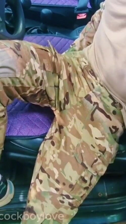 Soldiers sucked each other's dicks in public until they cummed in their mouths. | Clip 1