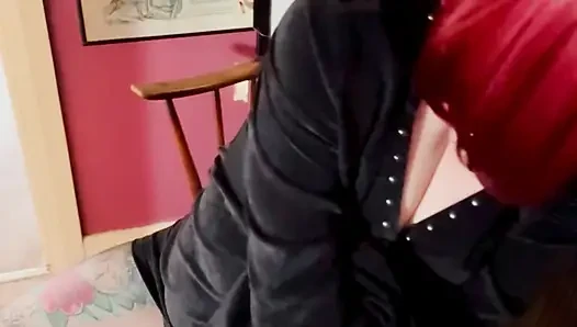 This Goth Loves to Dangle Her cigarette - Tina Snua Smoking A Cigarette With Lots Of Dangles