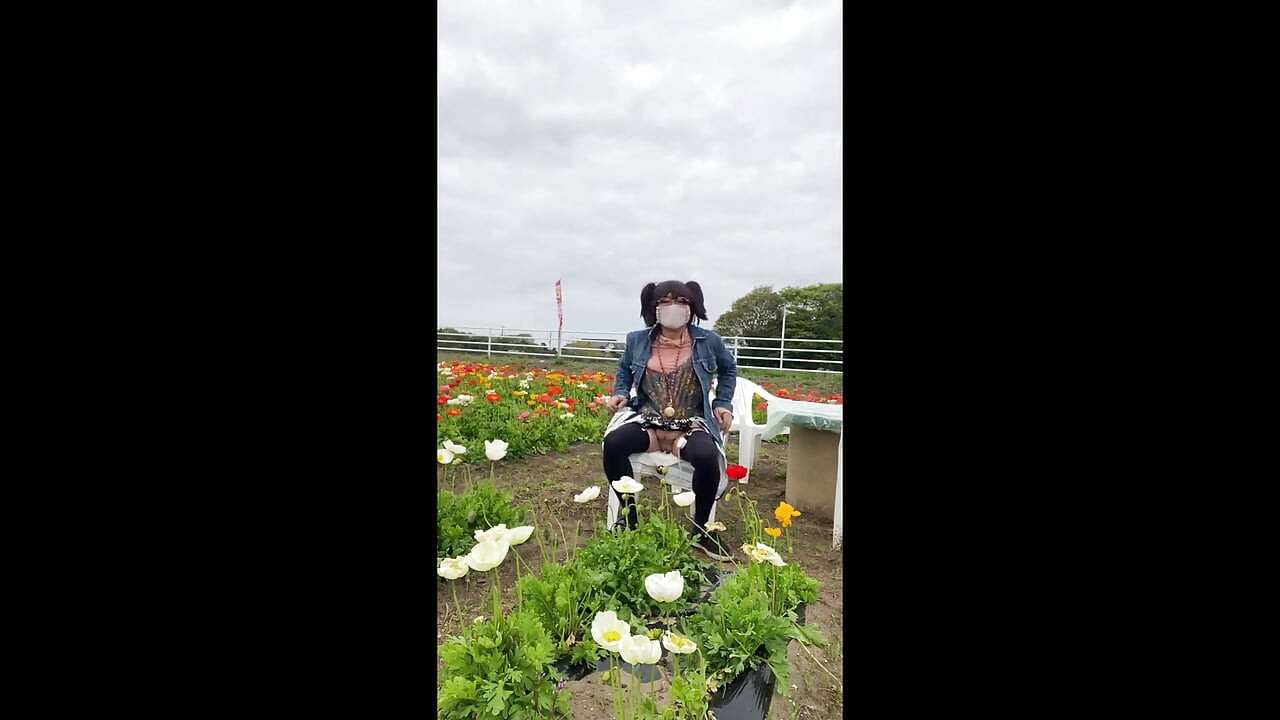 Nr 195 Exponera min fitta i ett blomfält