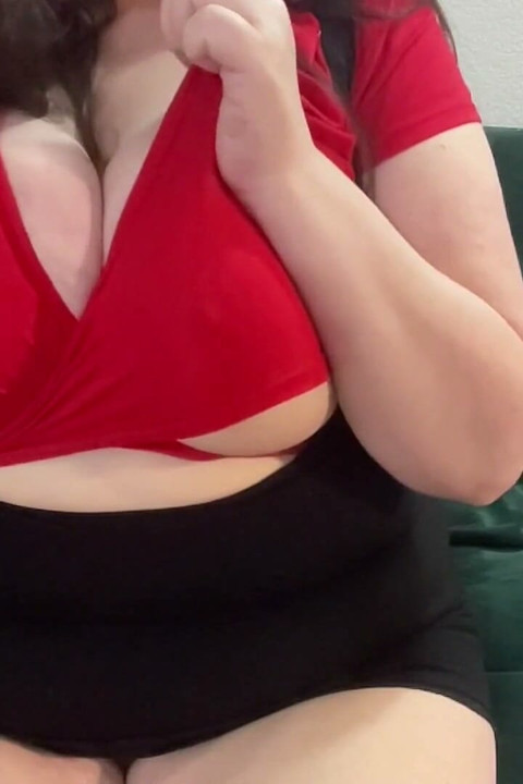 Cutejayne grote bbw-tieten langzaam onthullen