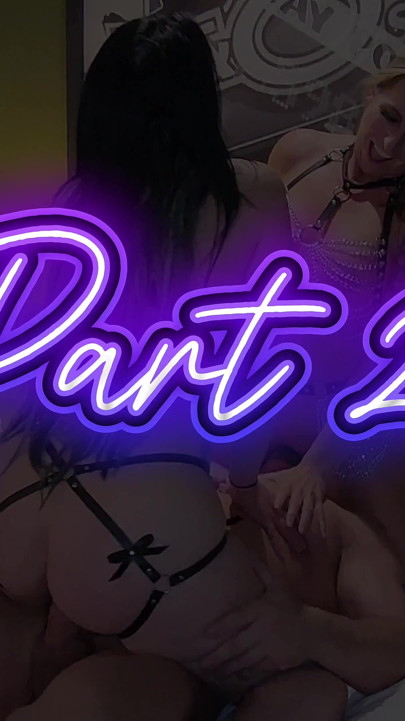 Two Sluts Double Team Lucky Guy! Part 2