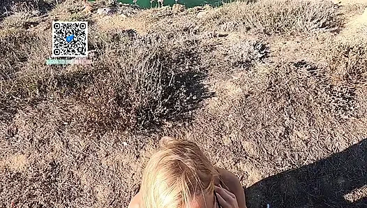 DOGGY STYLE ON THE ROCKS IN PUBLIC