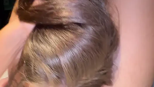 My step sister was not acting normal after we left the party, so I end up fucking her