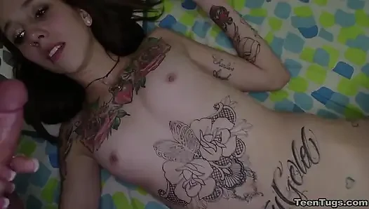 Tattooed Teen Haven Rose Tugs for Rent