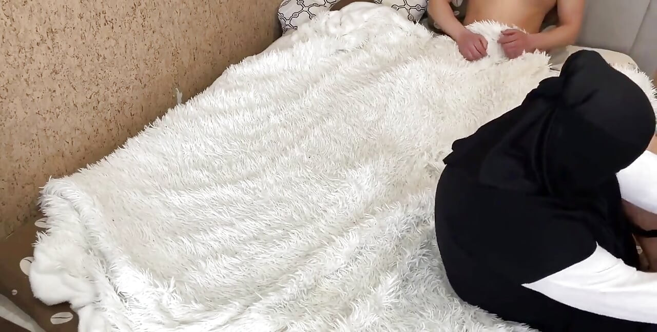 Cum on Arab MILF's Tights