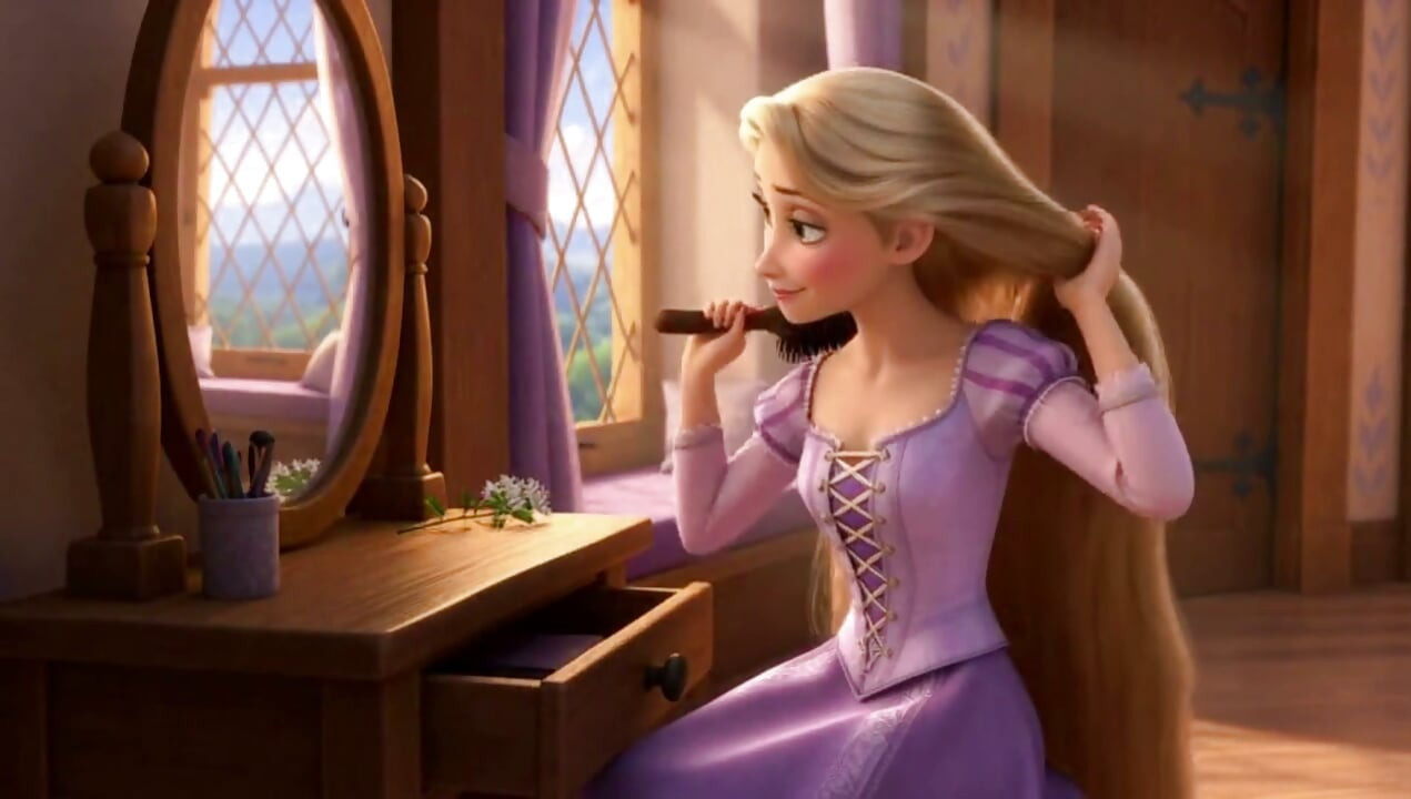 Rapunzel engole o pauzão do Shrek em sexo 3D