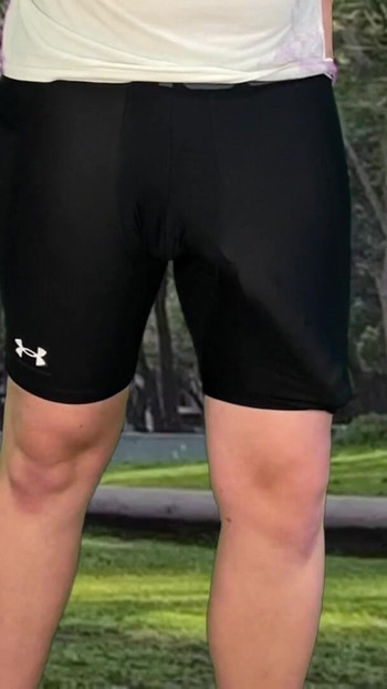 Thrilling moment from "Monster cock cyclist public dick flash cum in tight pants"