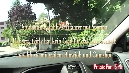 Sexy slut likes blowjob in car