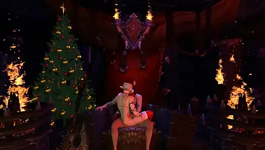 Christmas Femboy Elf Rides Santa's Dick