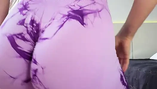Mandy Sweet Twerking your big ass in Gym tight Leggings