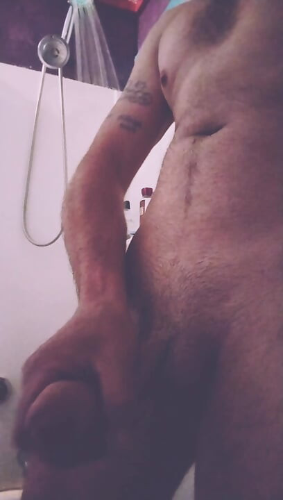 Solo shower masterbation