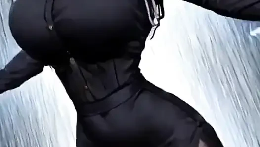 Cute police officer dance, Ai animation