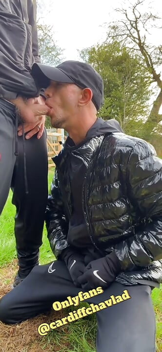 Chav Lad Takes It Bent Over In Public  Bareback Creampie Finish