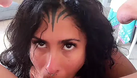 Çıplak ve azgın - tatil egzotik sert seks - ateşli esmer latin sert kovboy kız için hazır ve bakış açısında domaltmalı