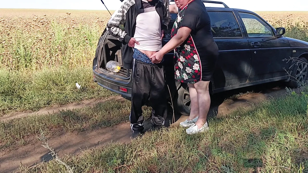 the neighbor holds my dick while I pee and then does blowjob in public