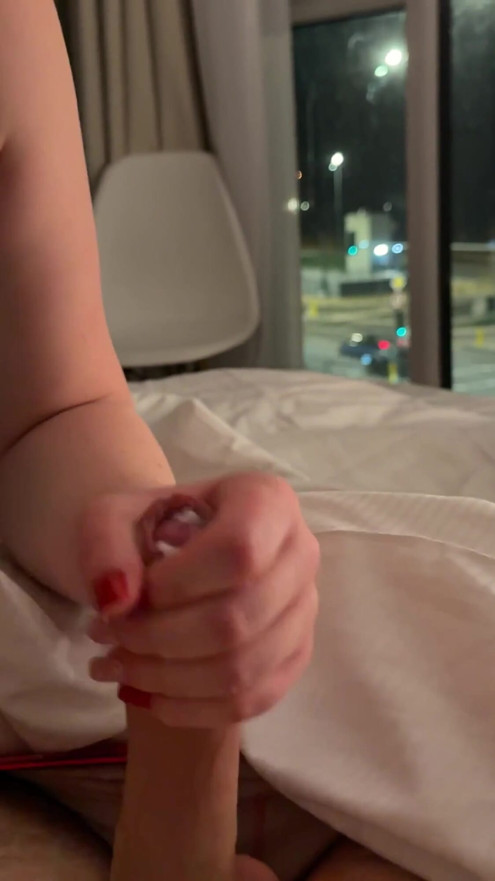 With My Step Sis in a Cozy Room with a Night View from the Big Window | Clip 2