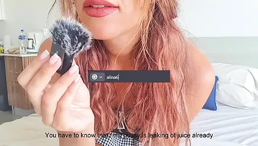 Freche deutsche wichsanleitung im schulmädchen-outfit