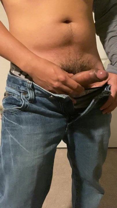 Showing off my cock and cummed hard