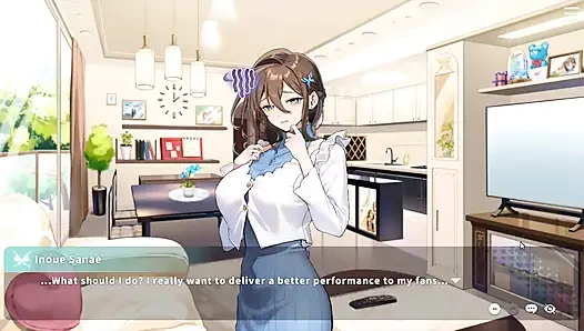 Хентай игра - соблазнительная замужняя женщина получает частные уроки вокала - V-Lover