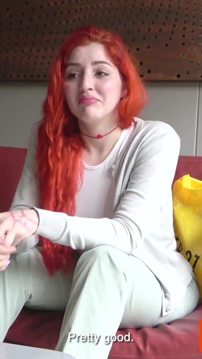 Dont be fooled by her cute face this THICK LATINA REDHEAD likes it ROUGH and sloppy | Clip 1