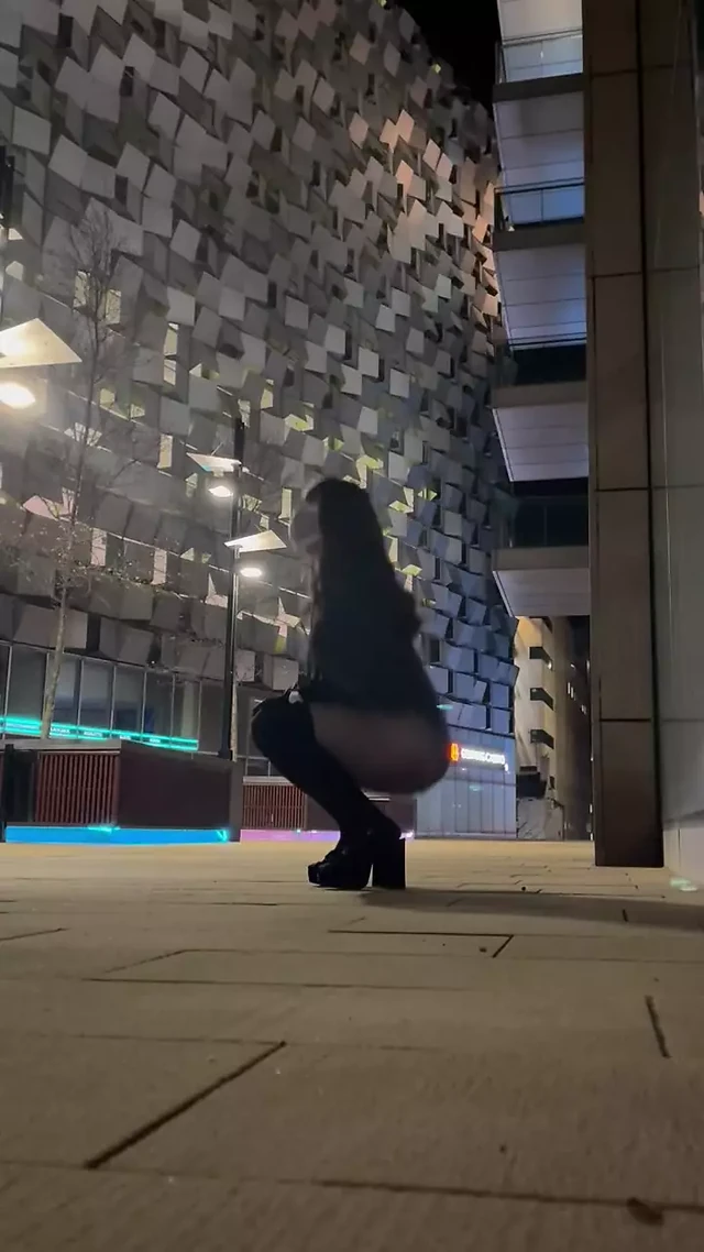 Shemale public cum
