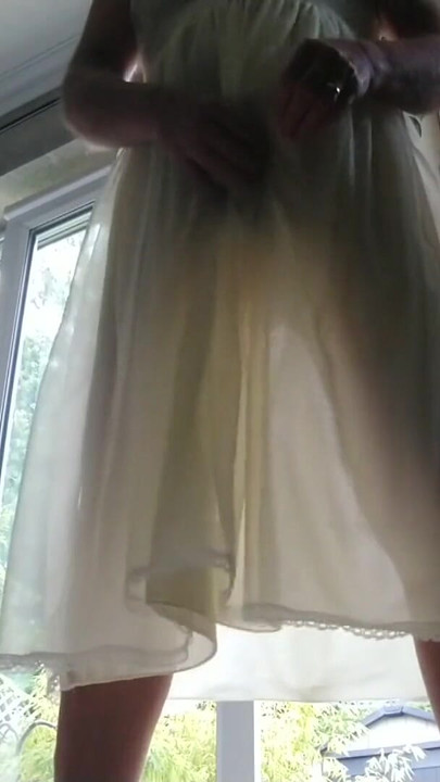 Unforgettable moment from "I just love the feel of sexy soft nylon in the morning"