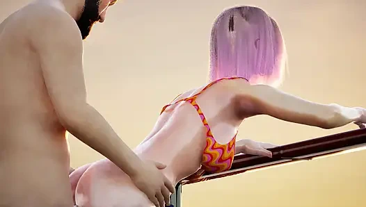 Gorgeous teen sunbathing on the yacht get hard fucked by her boyfriend until she squirts multiple times