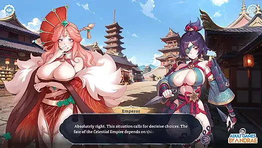 Harem Fantasy - Versautes Ninja Scroll-gameplay Teil 1 - Eintritt in Das Dorf Kagura