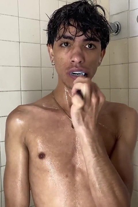 Taking a Cold Shower While My Cock Is Hot