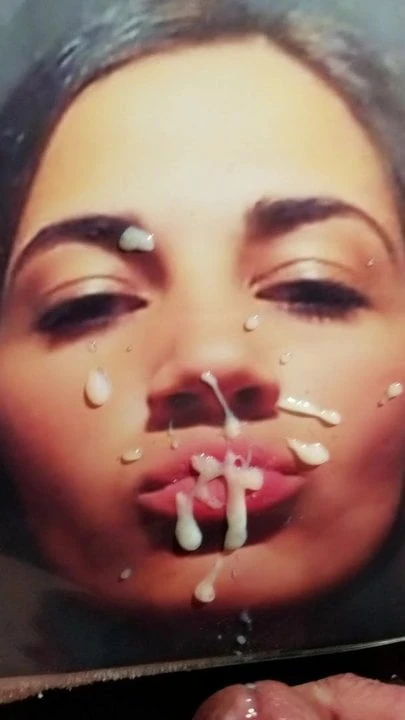Amanda takes my jism load all over her face cum tribute