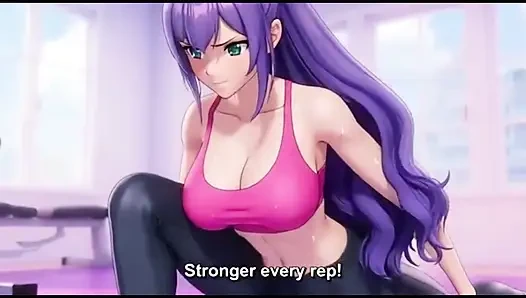 Aiko's tight yoga pants rip right while workout and fucked by yoga trainer