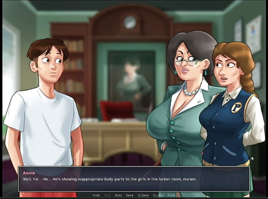 Summertime Saga Gameplay : Intense Massage Scene with the Receptionist.