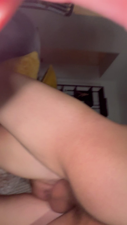 Husband filming his wife getting fucked by her bull on the couch