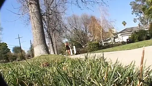 Hot girl gets massive mouth cumshot after fucking two huge cocks hard