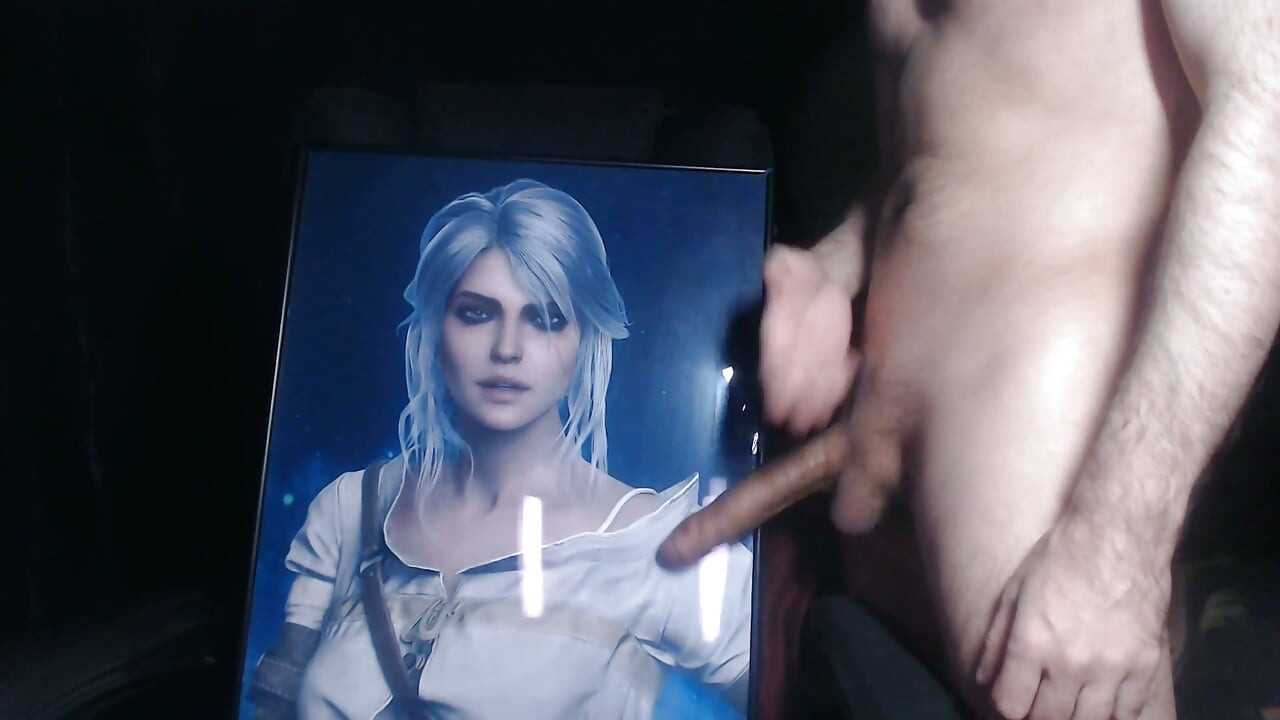 Cum Tribute for Ciri (game Character From Witcher 3)