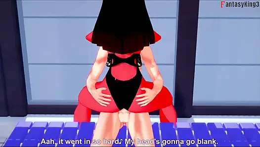 Succubus Meru bikiniyle savaşarak sikiliyor