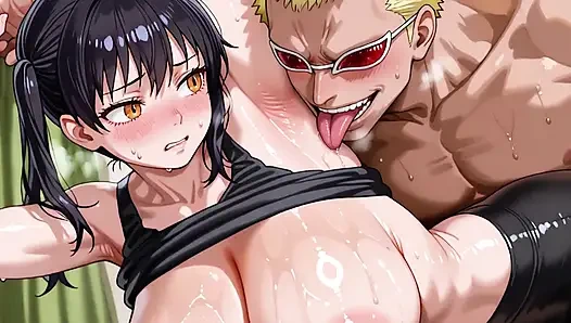 Doflamingo (OP) x Tamaki (Fire Force)