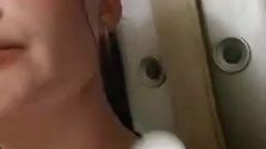 British girl fingers herself in the shower!