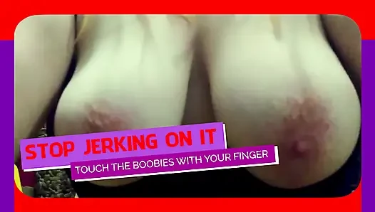 The jerk off to my neck armpits and boobies game jerk it