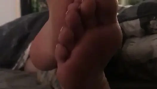Stepmom Lets Her Lucky Step-Son Kneel & Worship Her Obscenely Soft Wrinkled Soles