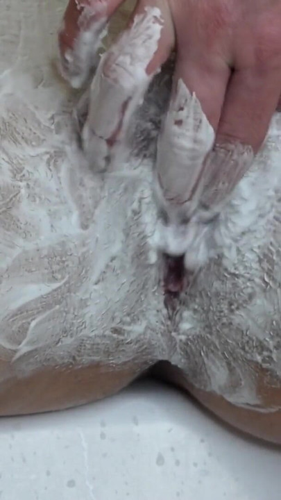 Watch me shave my hairy pussy close-up! | Clip 1