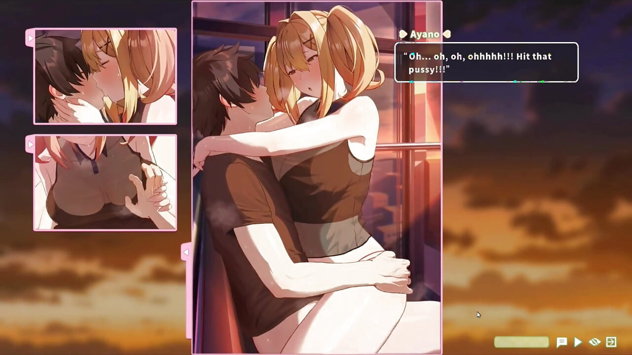 Hentai Game - Summer Clover - Ferris Wheel Sex - Fucking the Blonde on the Ferris Wheel