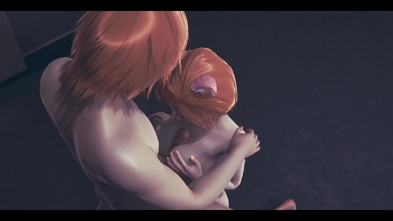 Hentai bez cenzury - dwie koteczki z dwoma chłopcami jebanie - japońska azjatycka manga anime filmowa gra porno