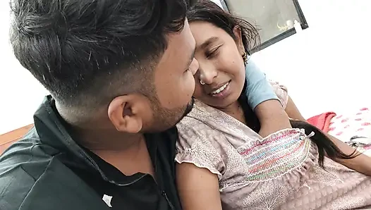 Indian desi stepsister and stepbrother slowly slowly kissing hot and sucking boobs.
