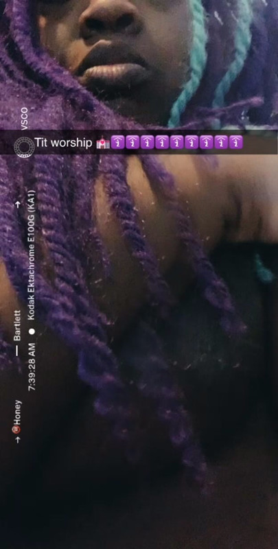 Worship my ebony tits