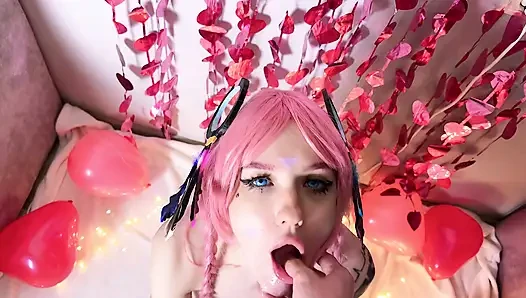 POV blowjob from Citlali on Valentine's Day, Genshin Impact