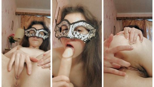 Brunetka dildo ssące brudne rozmowy palcowania cipki i odbytu zbliżenie