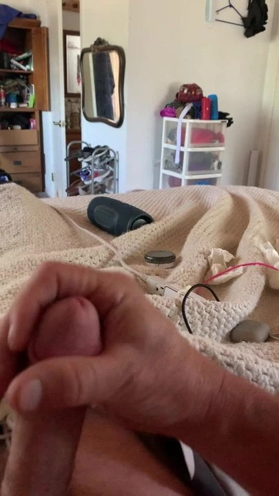 Stroking my cock