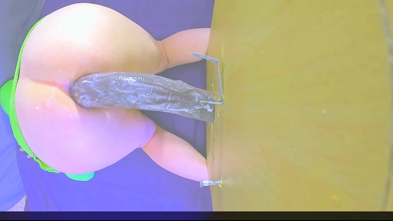 femboy loves a rough dildo ride